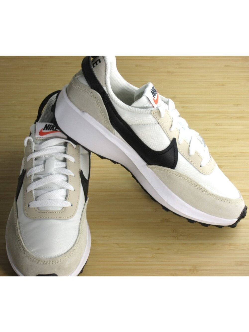 Nike Women's Waffle Debut Retro Running Shoes Sanddrift Black White Sizes NIB - Picture 4 of 7